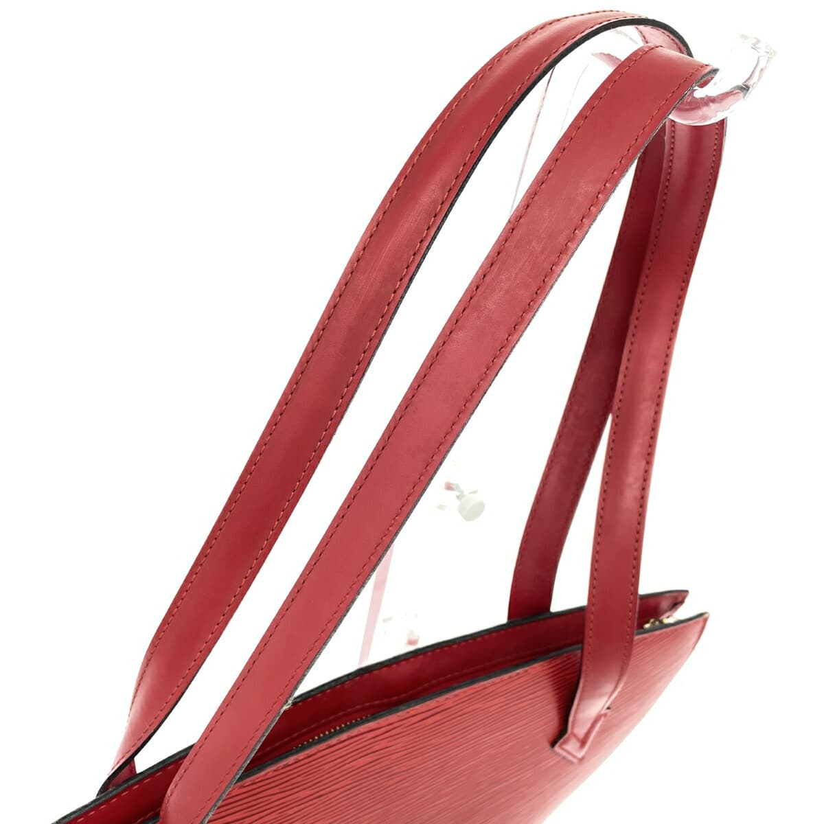 LOUIS VUITTON Saint-Jacques Epi Castilian Red VI1906 M52267 Red Ladies 4