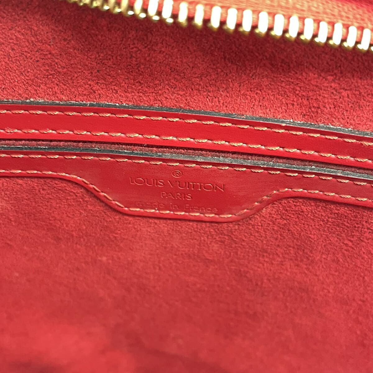 LOUIS VUITTON Saint-Jacques Epi Castilian Red VI1906 M52267 Red Ladies 6