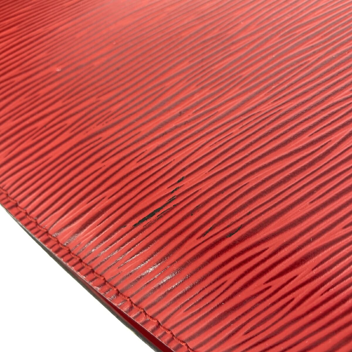 LOUIS VUITTON Saint-Jacques Epi Castilian Red VI1906 M52267 Red Ladies 9