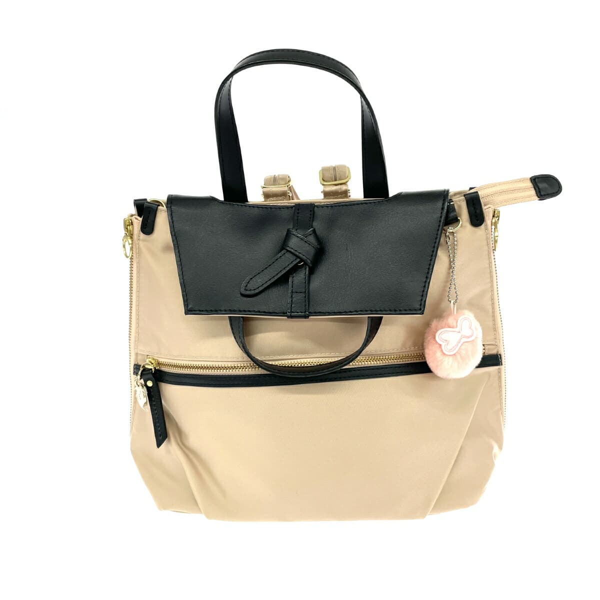 Kanana Project Backpack Good Condition Nylon Beige Women's