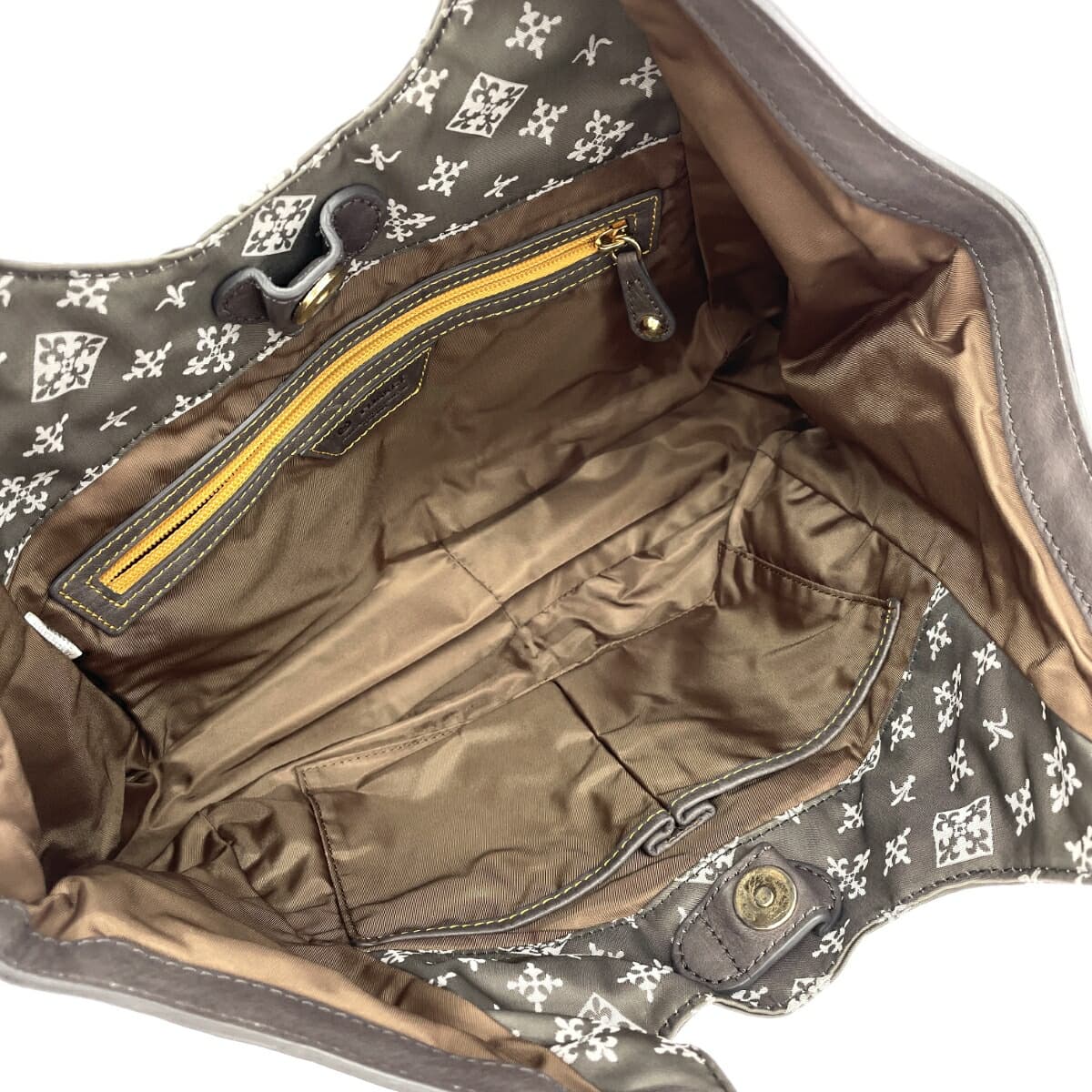 russet LACIT handbag monogram nylon brown ladies 6