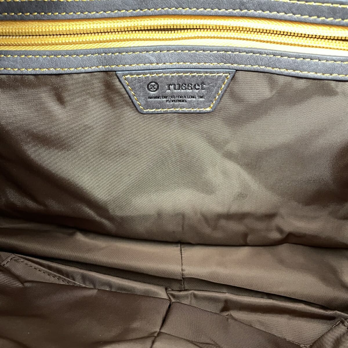 russet LACIT handbag monogram nylon brown ladies 7