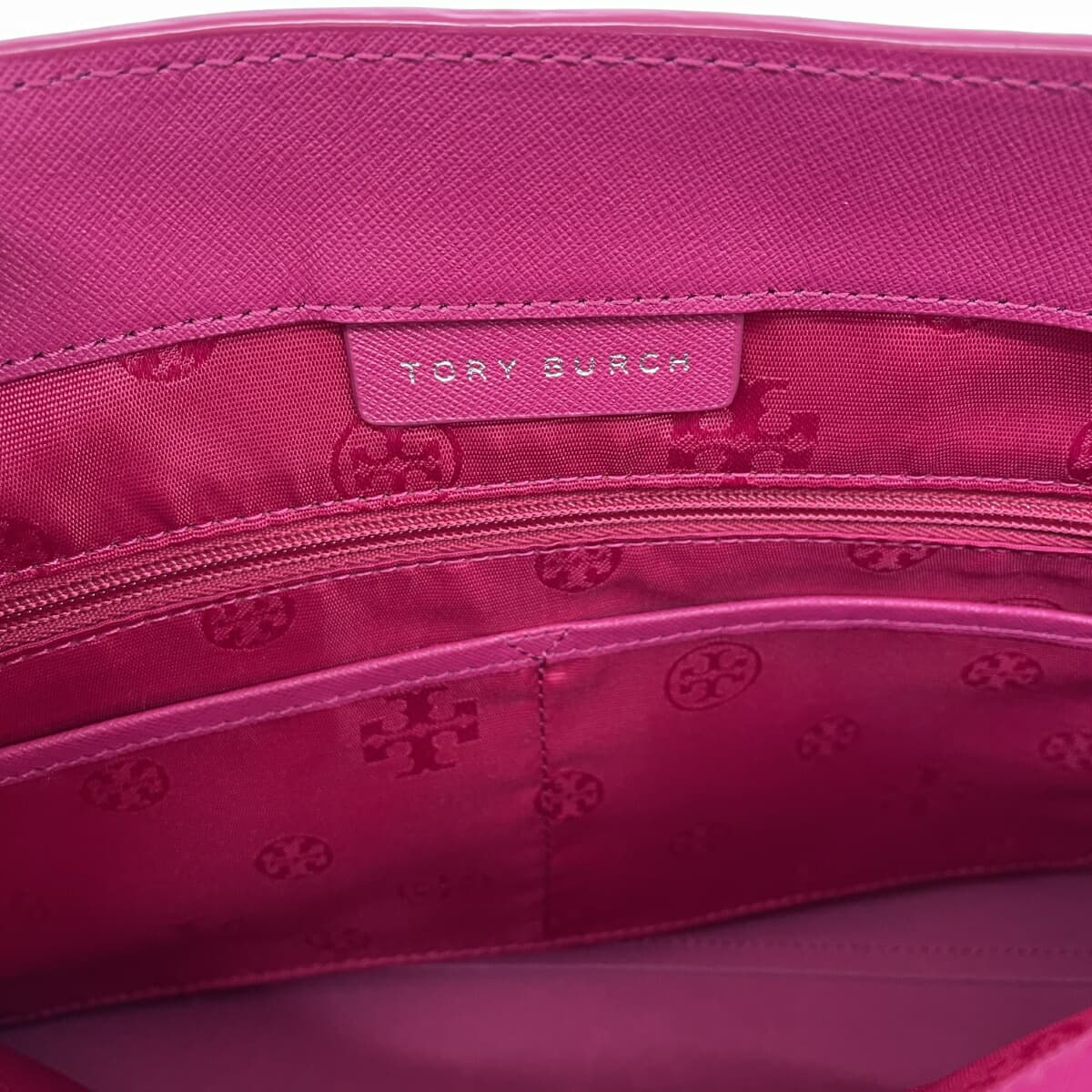 TORYBURCH Tory Burch tote bag in good condition, leather, pink, for women 8