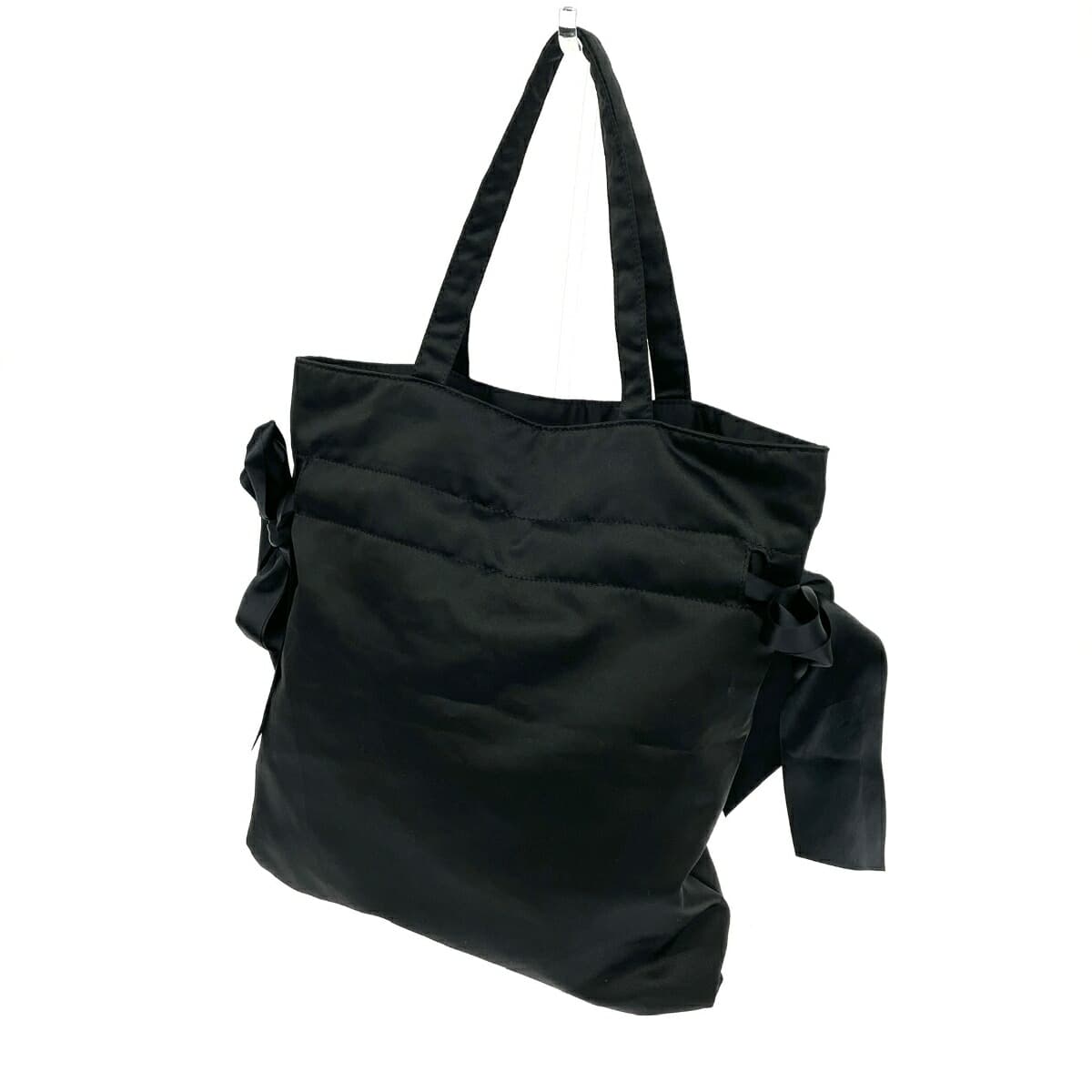 Maison de FLEUR Maison de FLEUR × Kuromi Drawstring Tote Bag Good Condition Nylon Black Women's 3