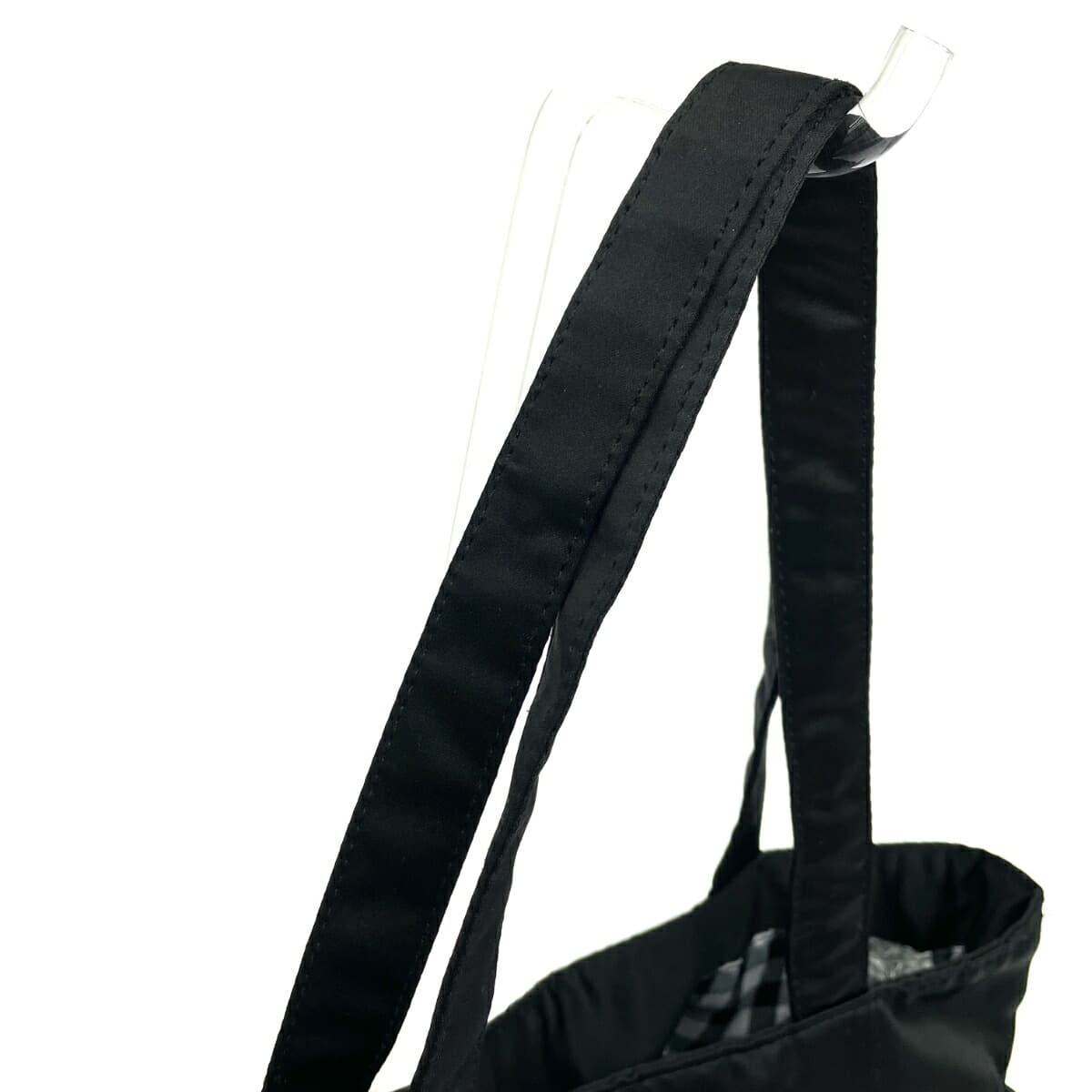 Maison de FLEUR Maison de FLEUR × Kuromi Drawstring Tote Bag Good Condition Nylon Black Women's 4