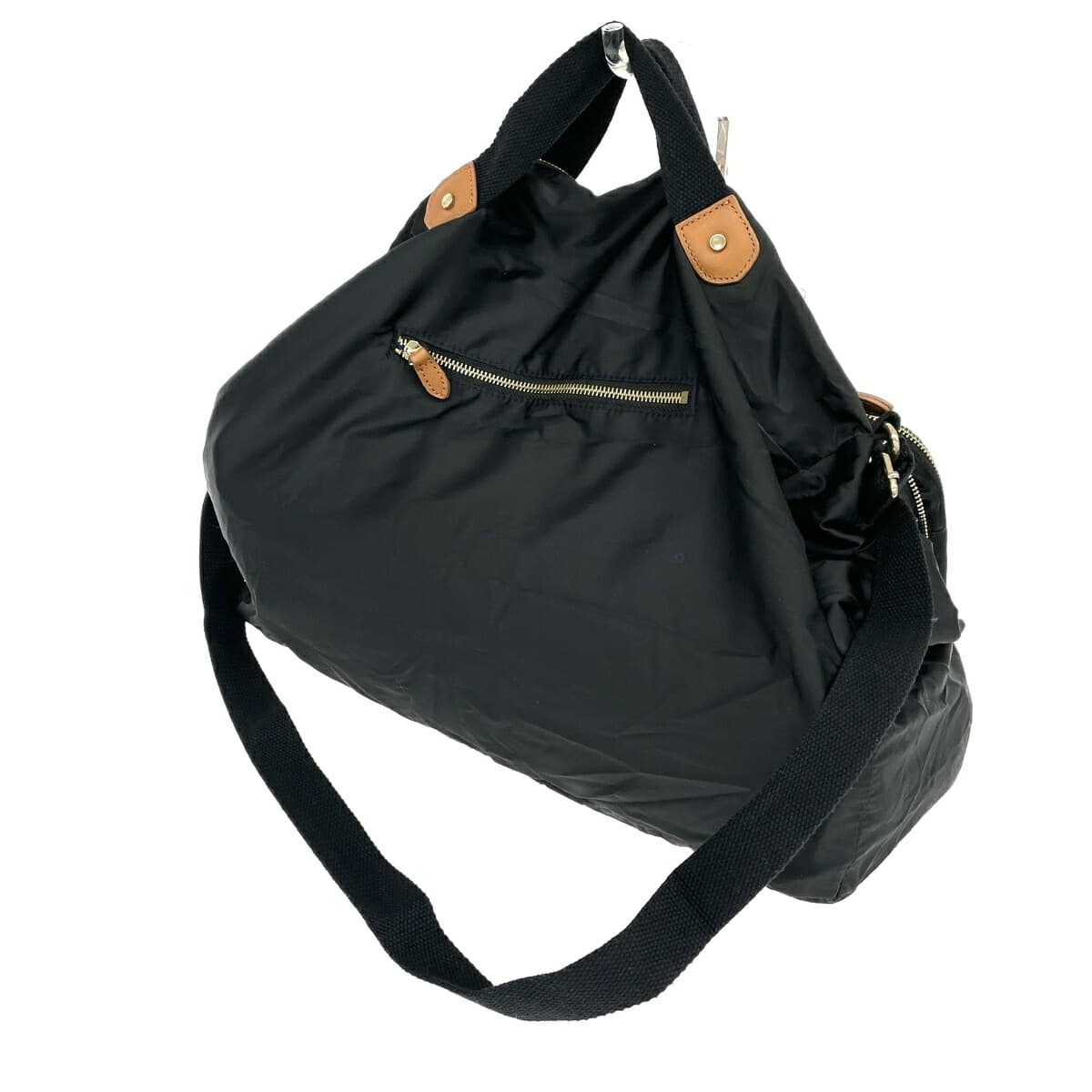 TOPKAPI Biscotti 2WAY Shoulder Bag, Foldable Quilted Parts, Nylon, Black, Ladies 3