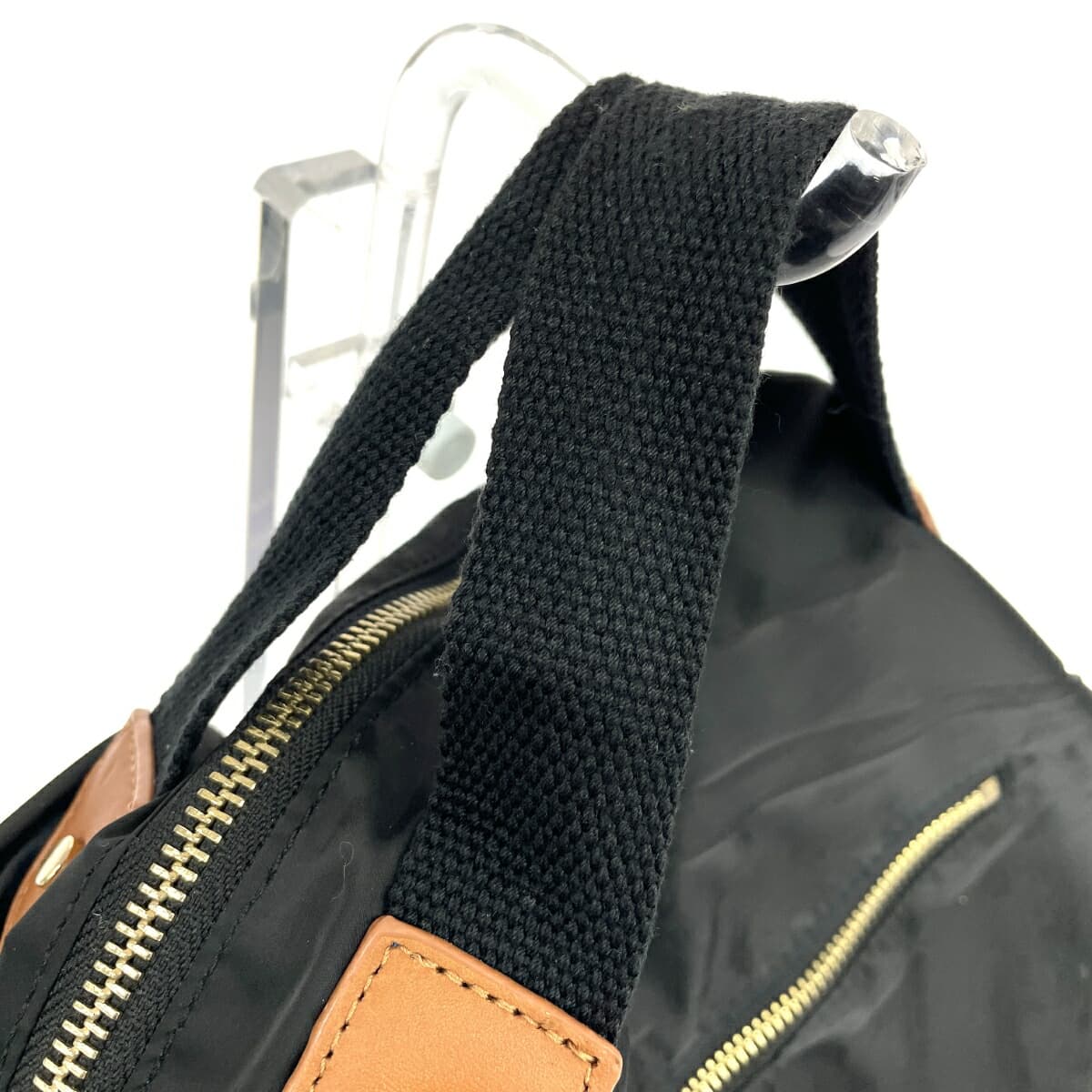 TOPKAPI Biscotti 2WAY Shoulder Bag, Foldable Quilted Parts, Nylon, Black, Ladies 4