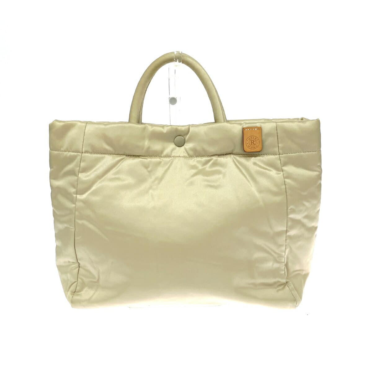 Russet Rassit Muk Tote Bag Nylon Beige Women's