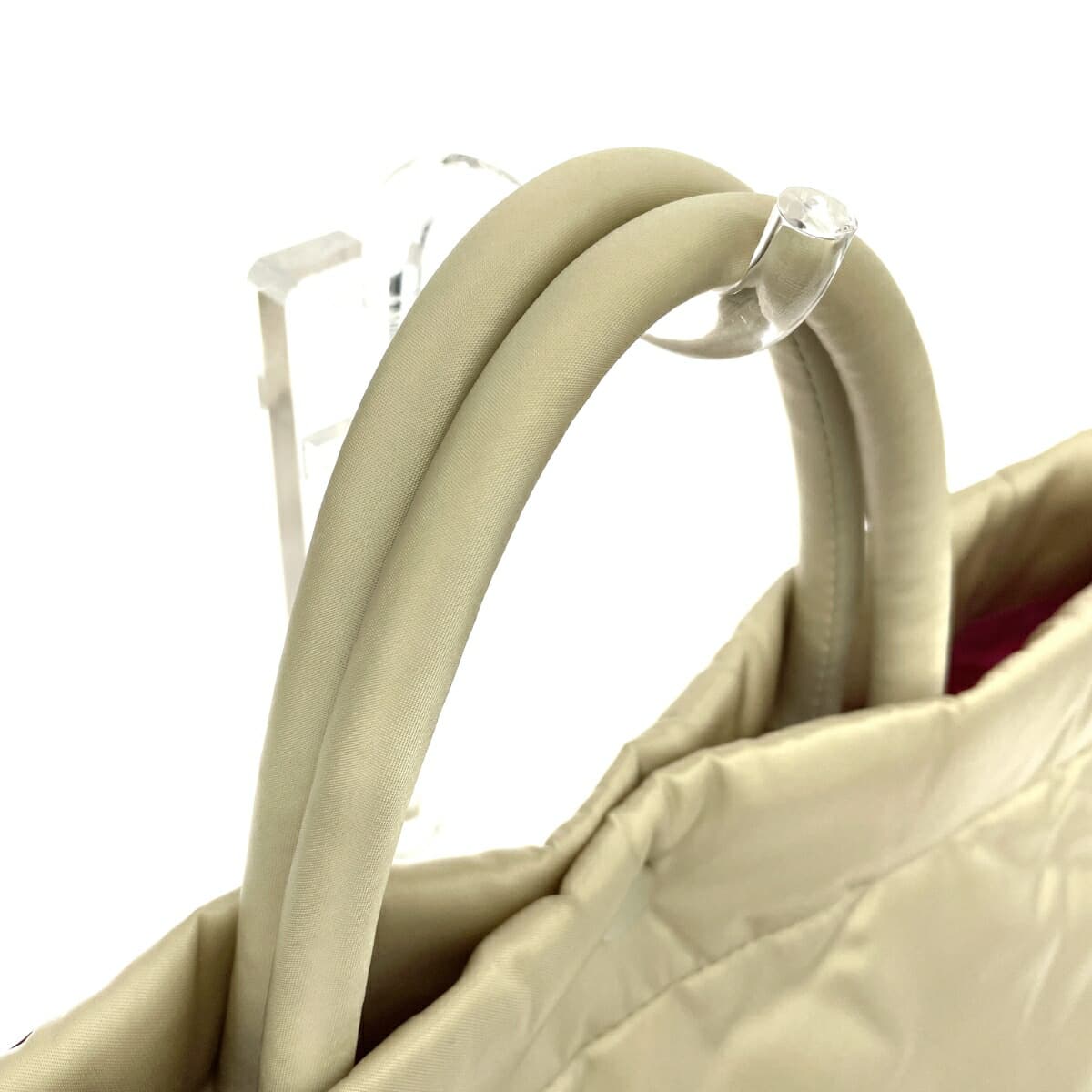 Russet Rassit Muk Tote Bag Nylon Beige Women's 4