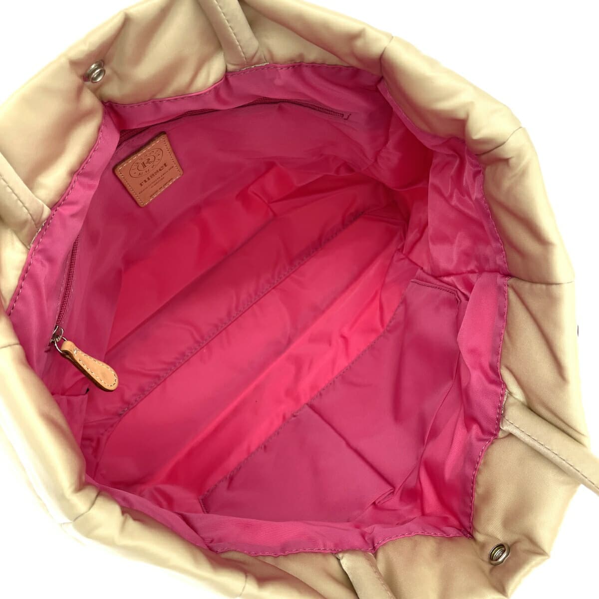 Russet Rassit Muk Tote Bag Nylon Beige Women's 6