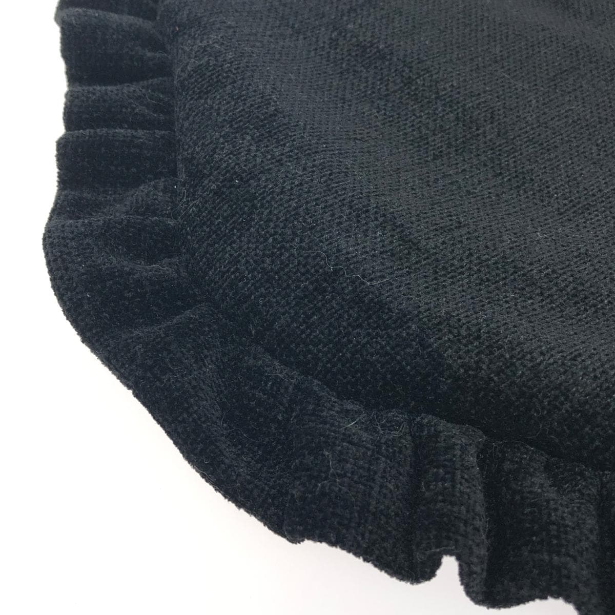 Think Bee With Bee Large Bag in Good Condition, Heart/Frill/Pile Fabric, Black, Ladies 7