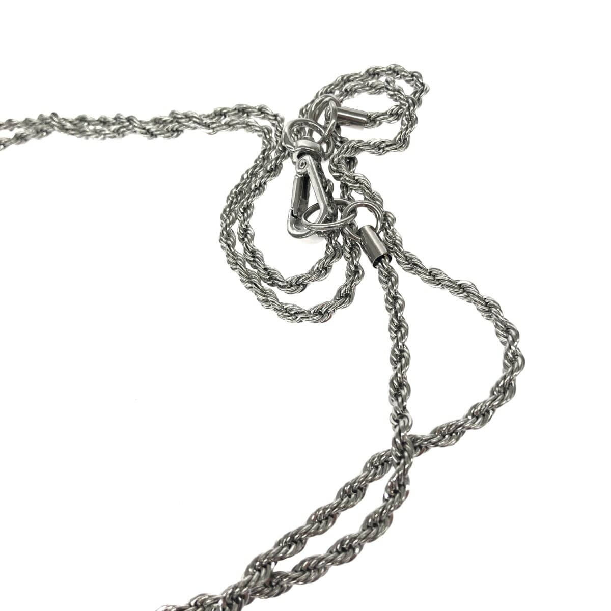 LeSportsac 2WAY CHAIN MINI BAG in good condition, sequins/cosmic silver, silver color for ladies 6