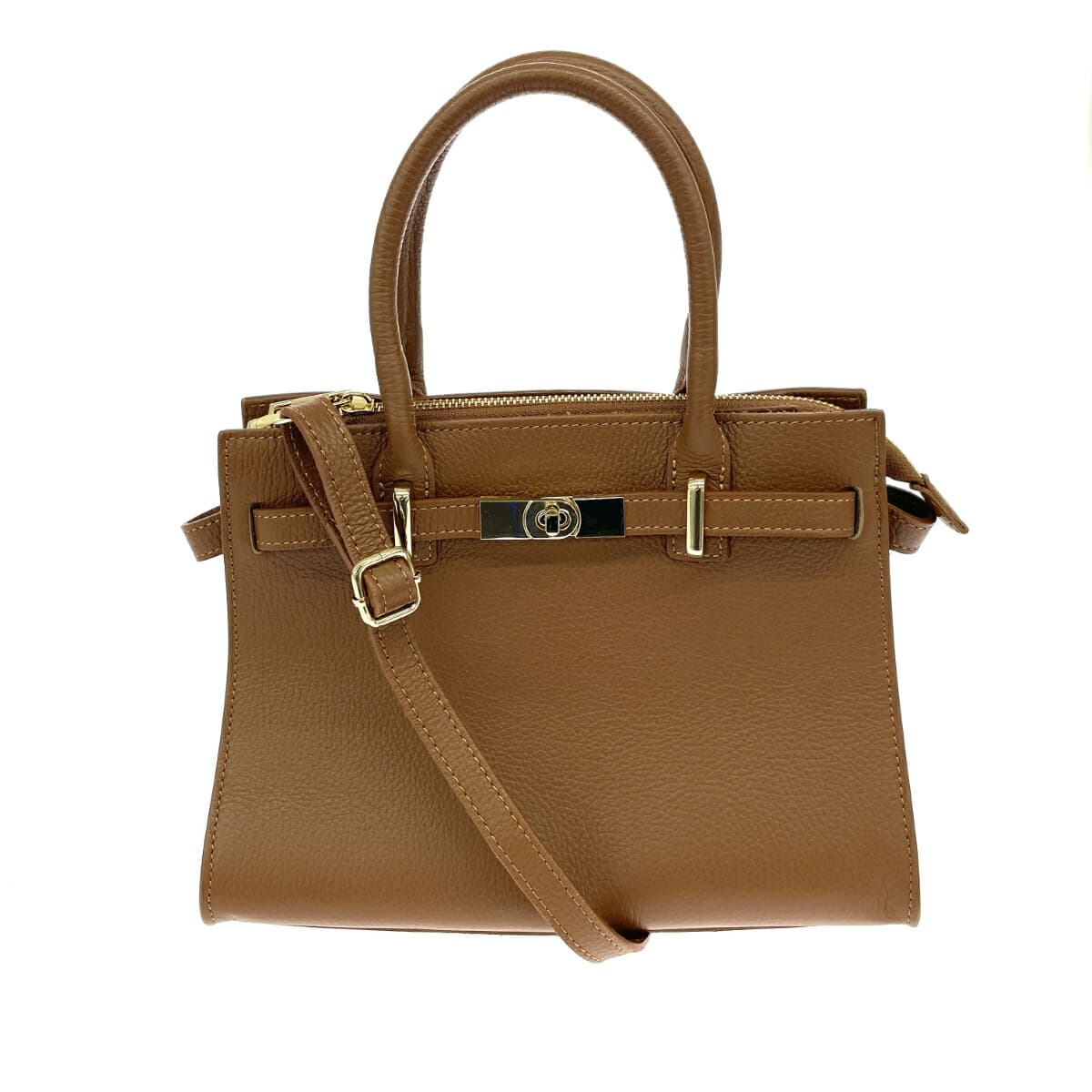 MILOS 2-way bag leather good condition brown ladies