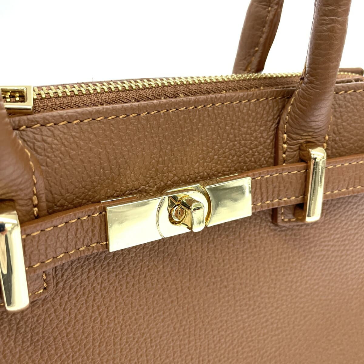 MILOS 2-way bag leather good condition brown ladies 5