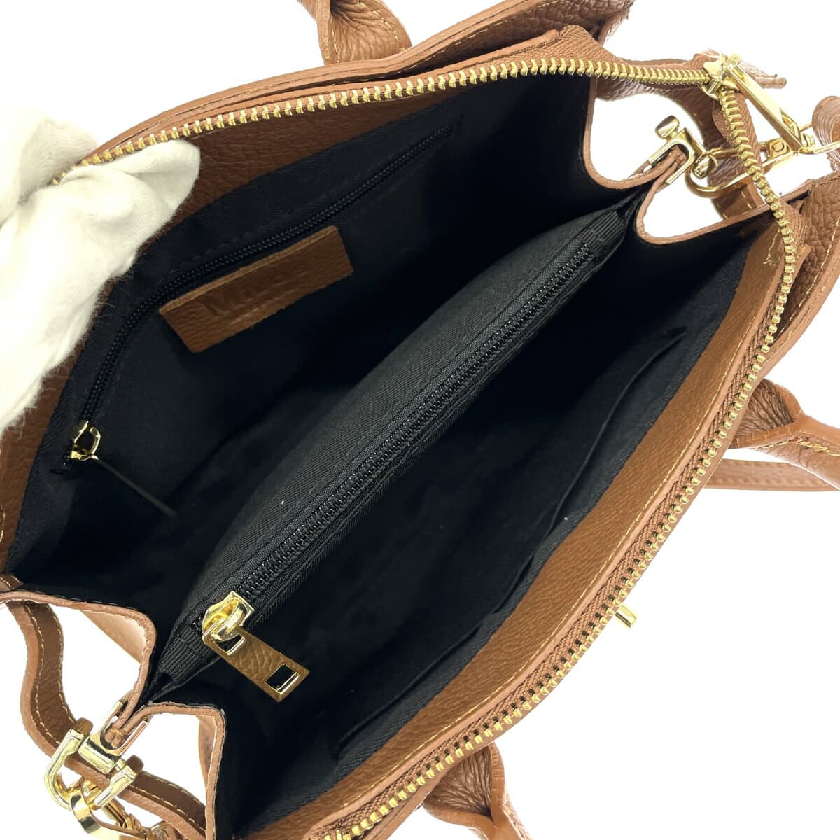 MILOS 2-way bag leather good condition brown ladies 6