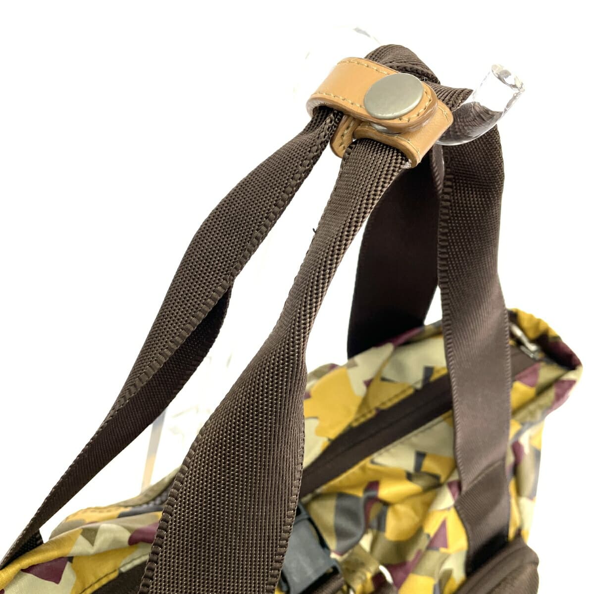 Kanana Project 2WAY Backpack, All-over Pattern, Nylon, Yellow, Women's 4