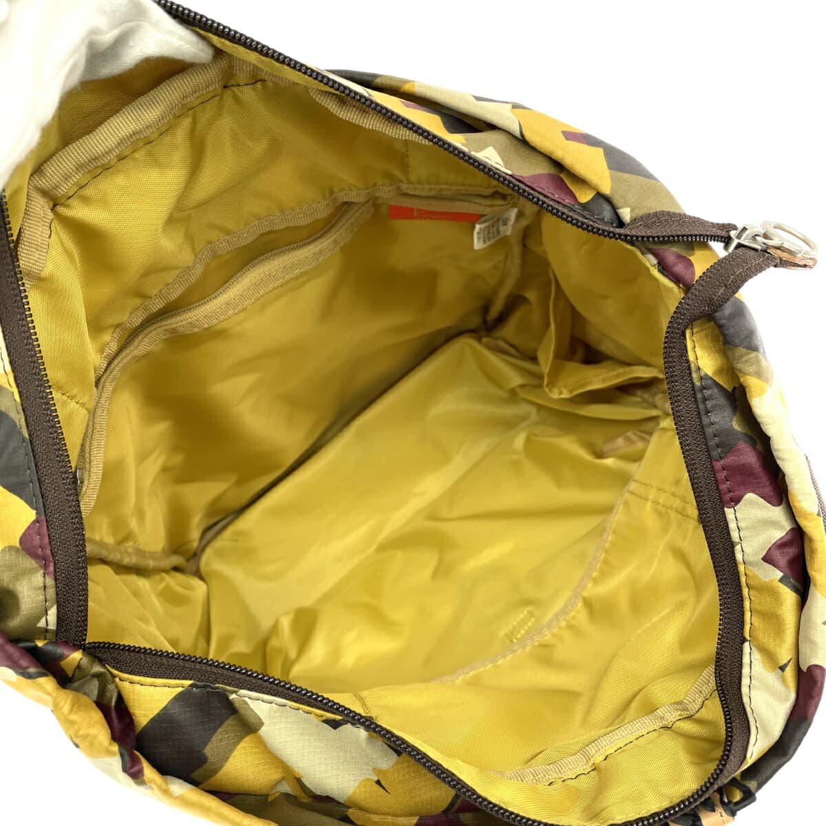 Kanana Project 2WAY Backpack, All-over Pattern, Nylon, Yellow, Women's 6