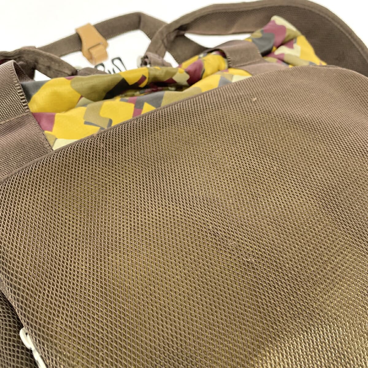 Kanana Project 2WAY Backpack, All-over Pattern, Nylon, Yellow, Women's 9