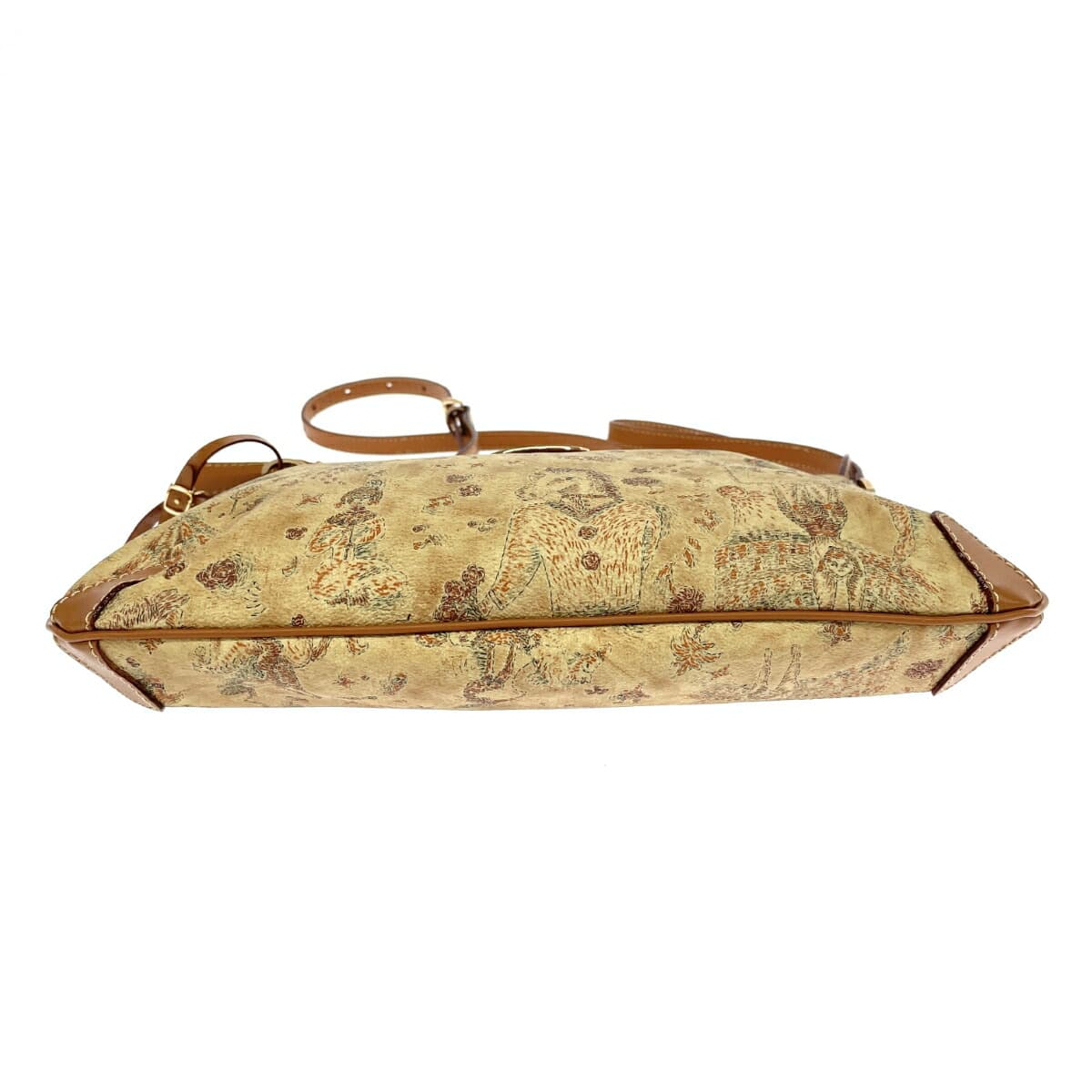 PIERO GUIDI Piero Guidi Shoulder Bag Like New Magic Circus PVC Beige Women's 4