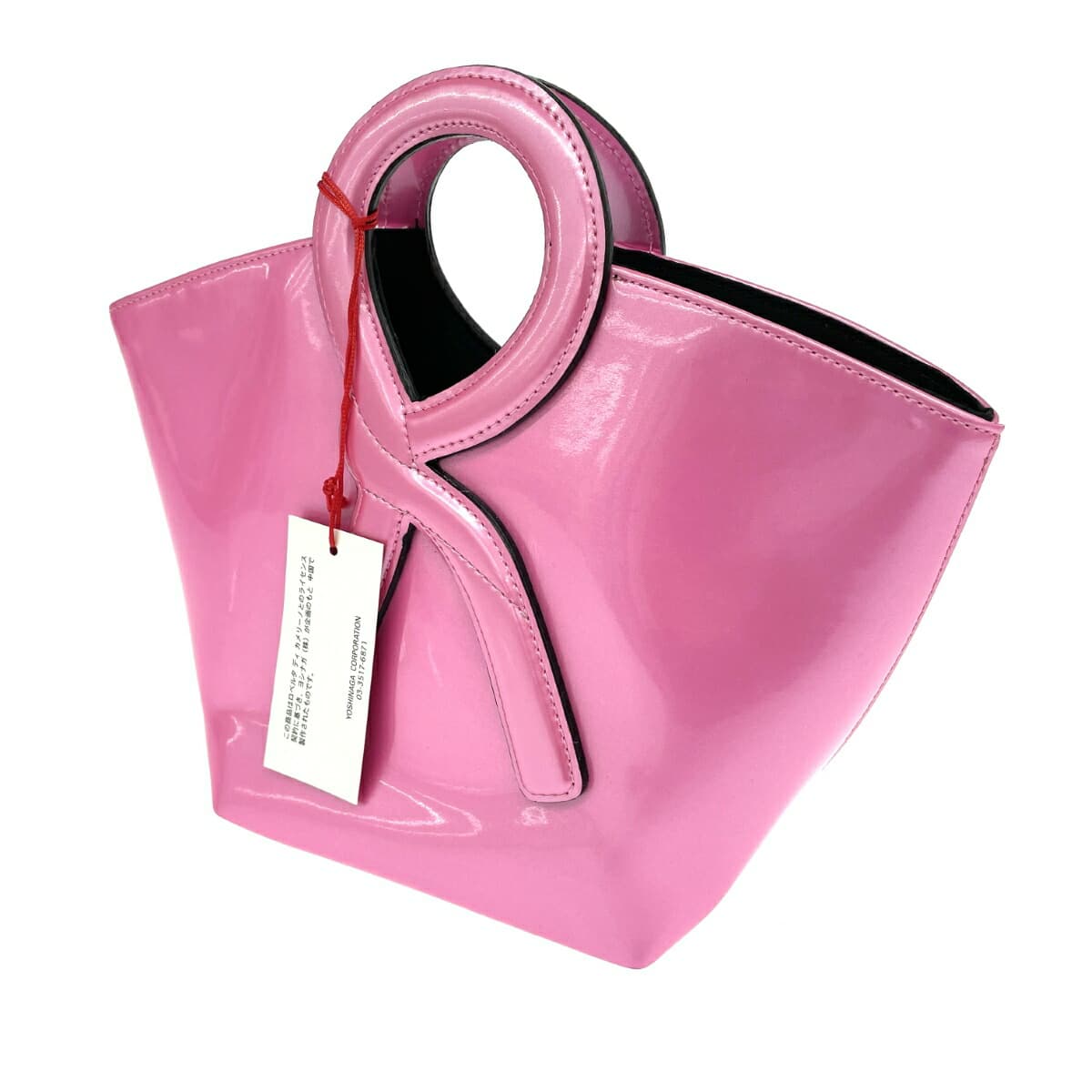 ROBERTA DI CAMERINO Mini Handbag Like New R Handle Enamel Pink Ladies 3