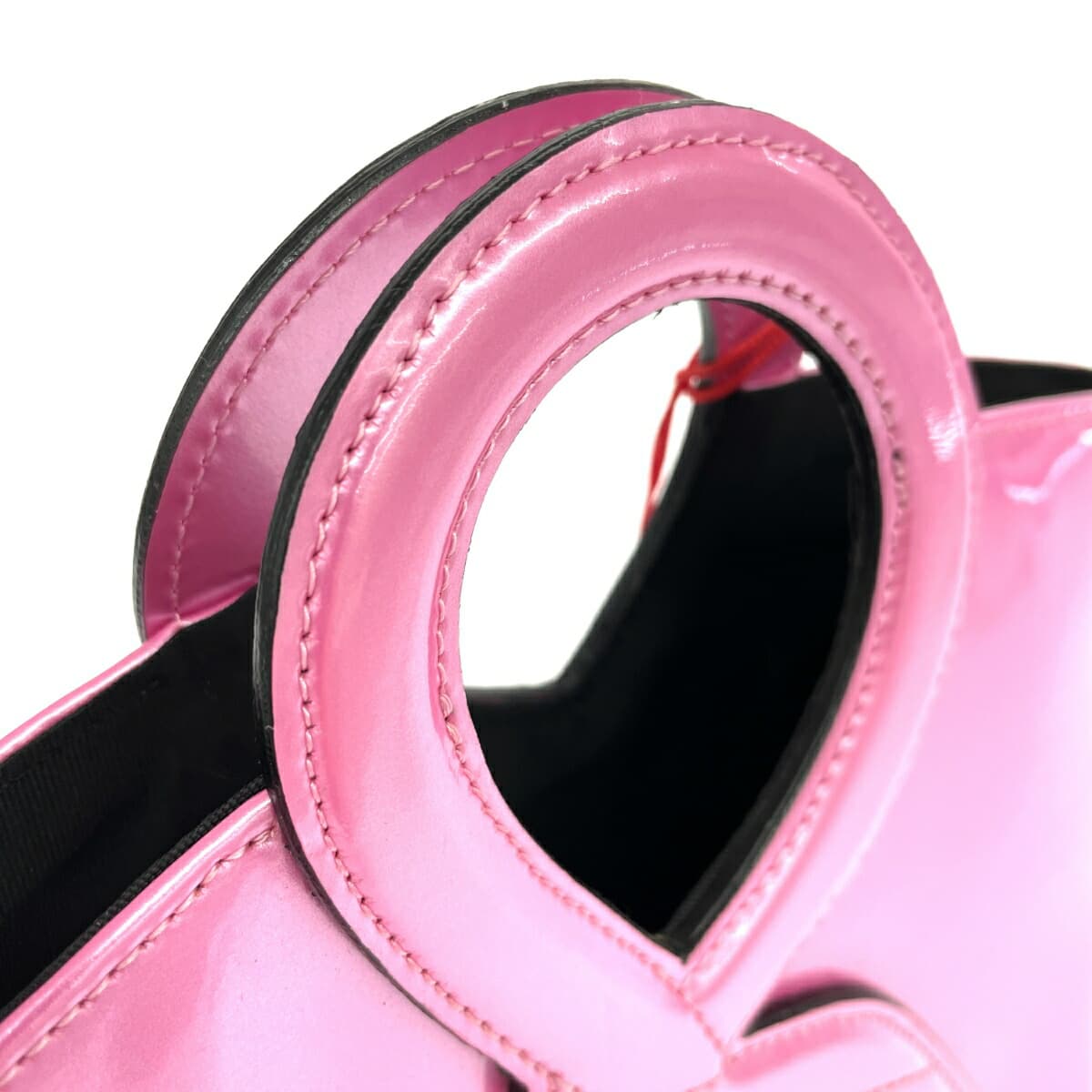 ROBERTA DI CAMERINO Mini Handbag Like New R Handle Enamel Pink Ladies 4