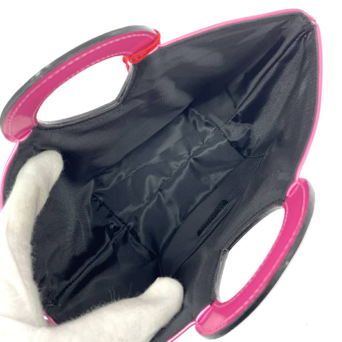 ROBERTA DI CAMERINO Mini Handbag Like New R Handle Enamel Pink Ladies 6