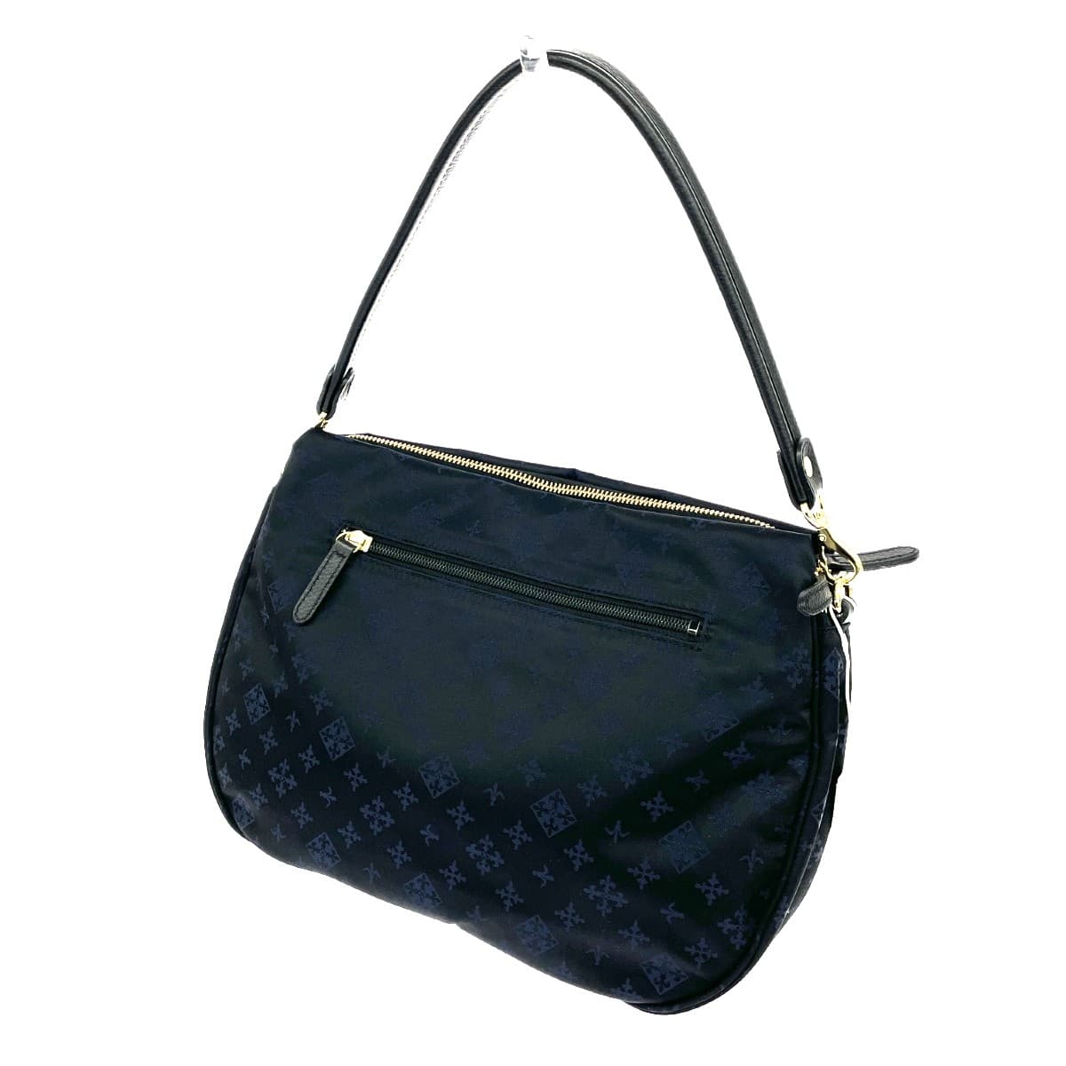 russet 2WAY shoulder bag unused item monogram nylon black navy CE-490-OUT navy ladies 3