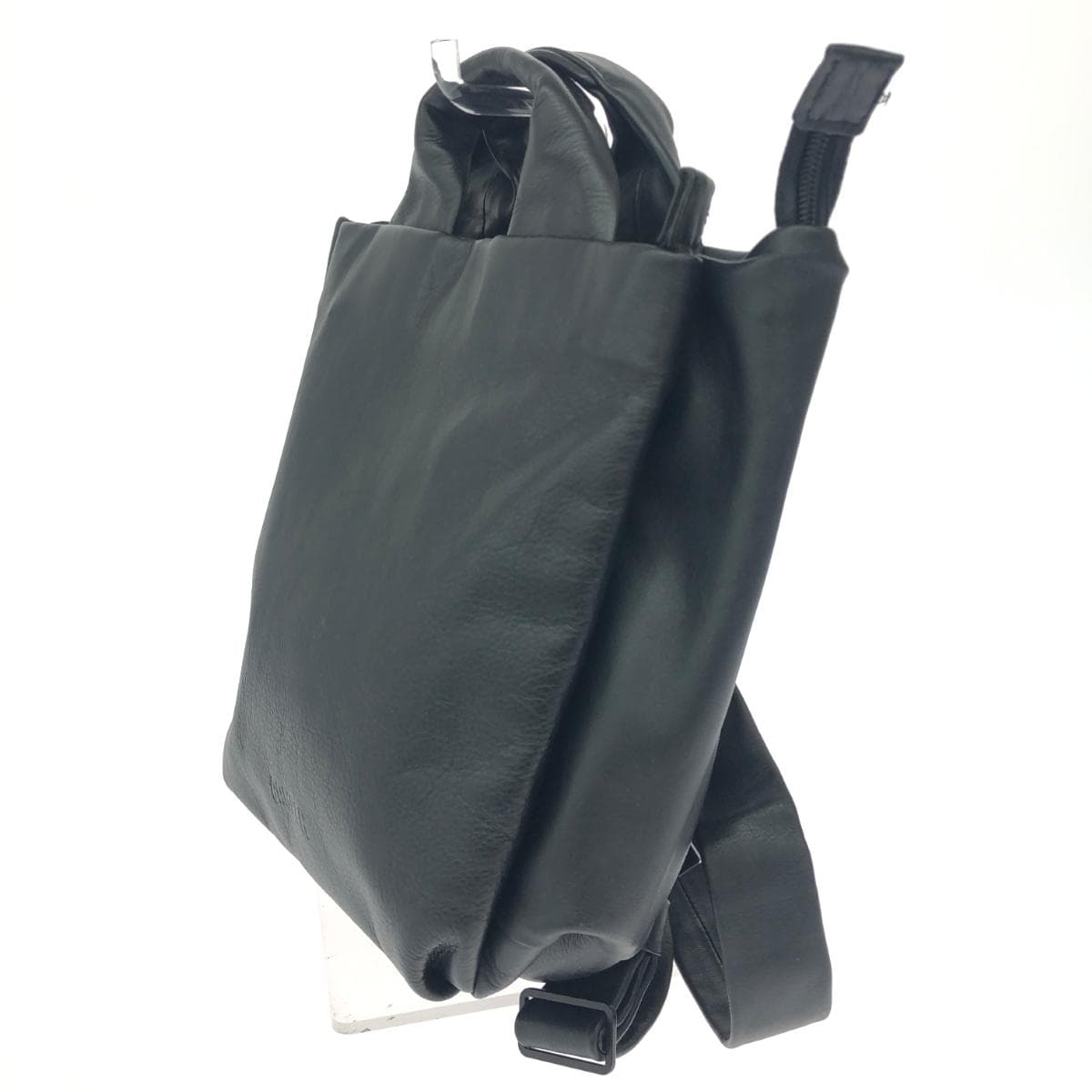 CAMPER Backpack Leather Black Unisex 3