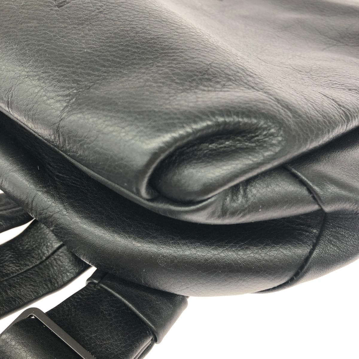 CAMPER Backpack Leather Black Unisex 7