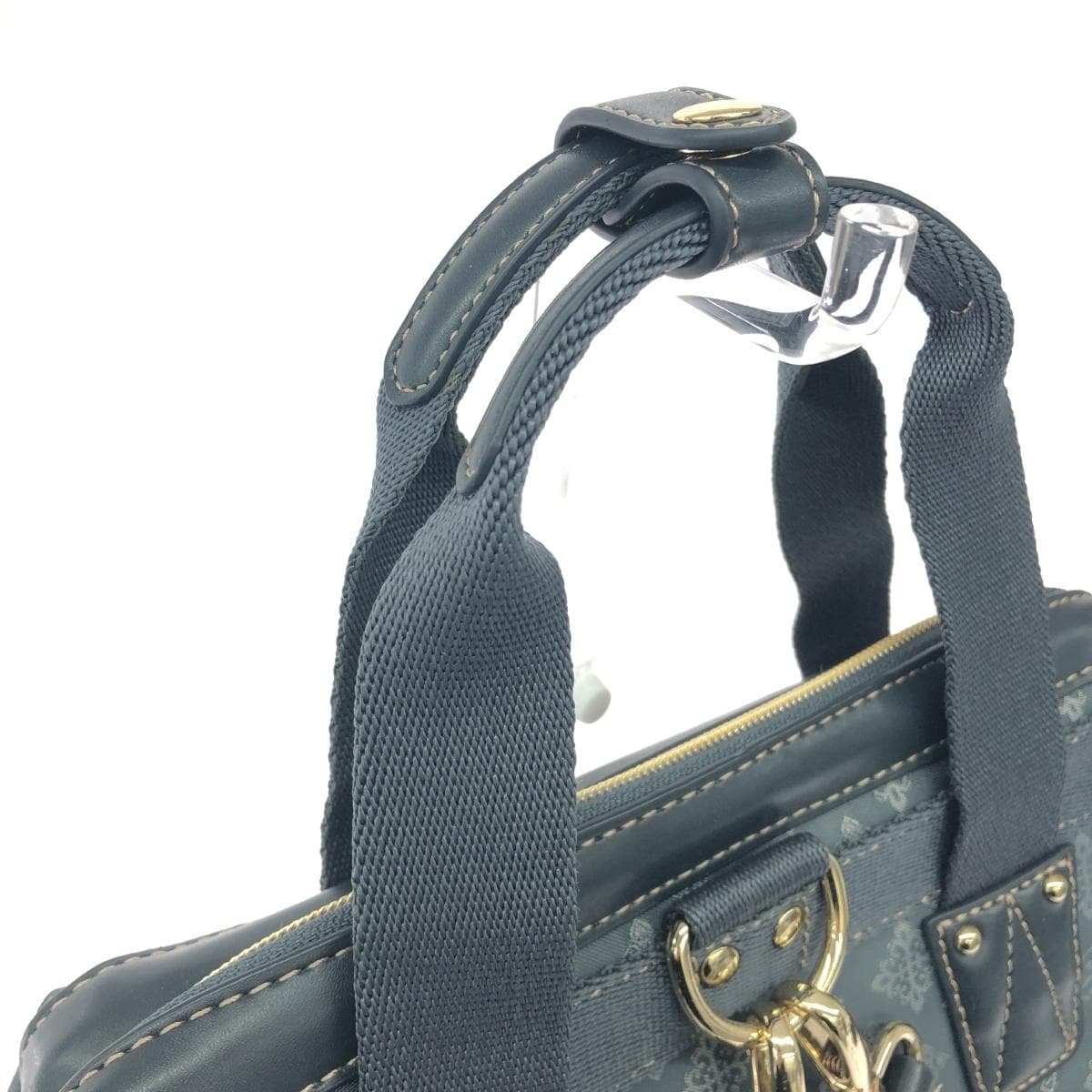 CHRISTIAN OLIVIER 2WAY Backpack Like New Monogram Nylon Gray Ladies 4