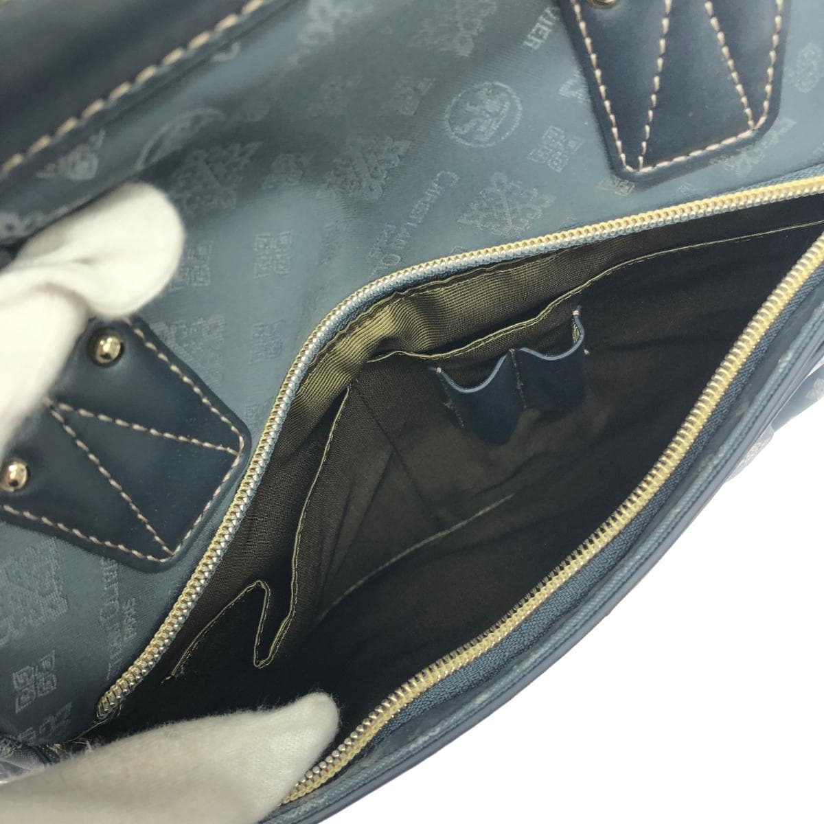 CHRISTIAN OLIVIER 2WAY Backpack Like New Monogram Nylon Gray Ladies 8