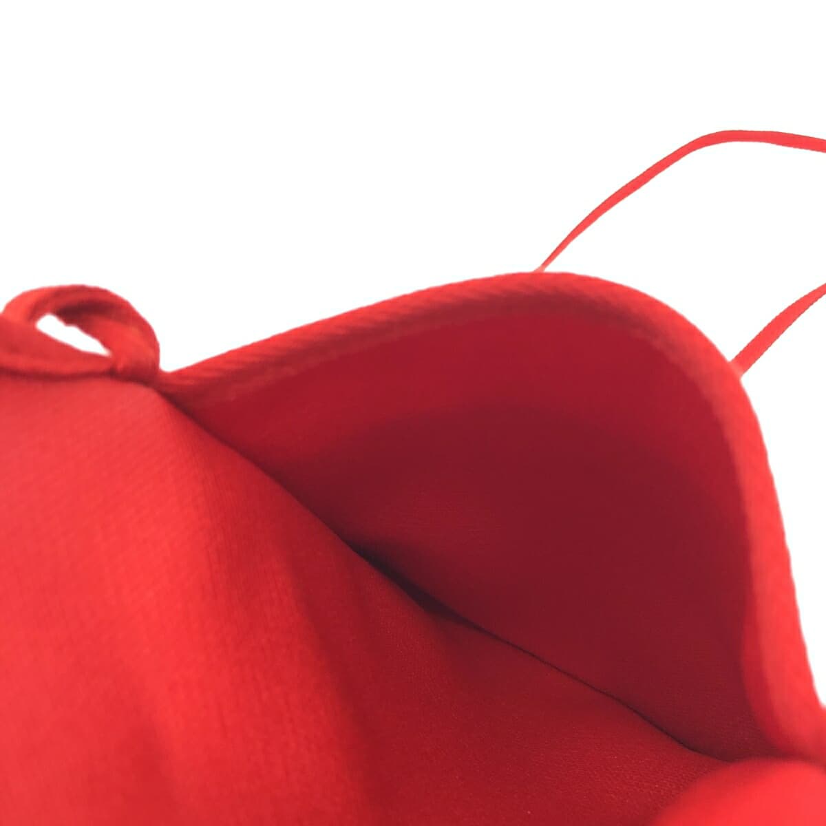 L/UNIFORM Reuniform Mini Shoulder Bag/Pochette Like New MJJ Logo/Heart/Canvas Red Ladies 5