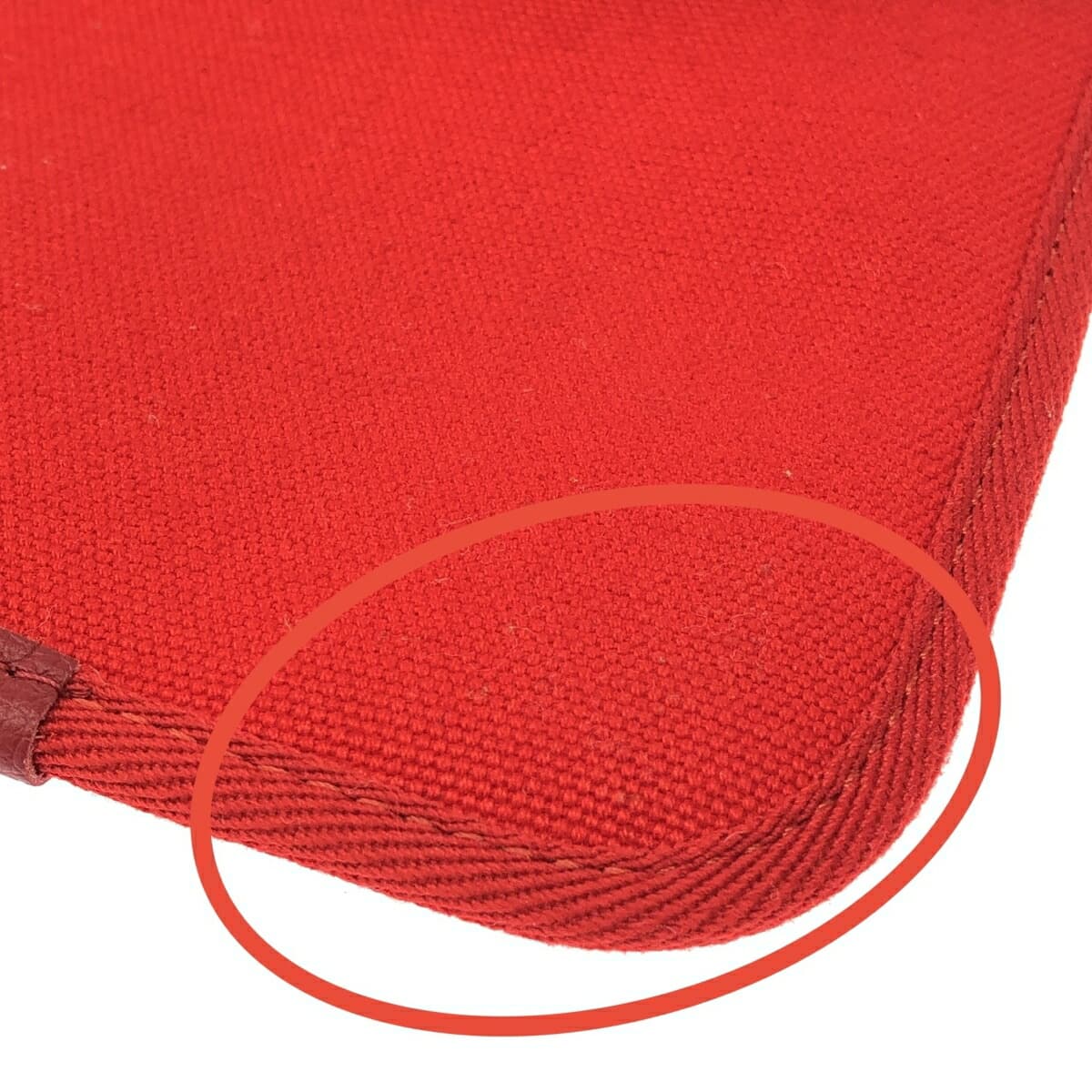 L/UNIFORM Reuniform Mini Shoulder Bag/Pochette Like New MJJ Logo/Heart/Canvas Red Ladies 7