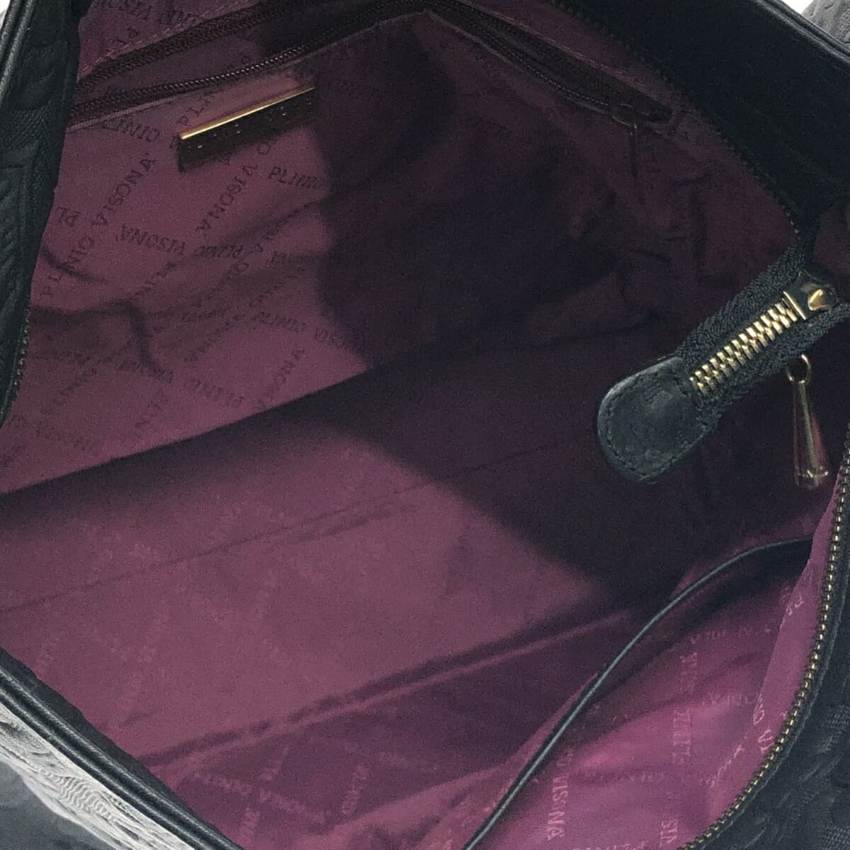 PLINIO VISONA 2WAY Bag - Embossed/Leather - Black - Women's 6