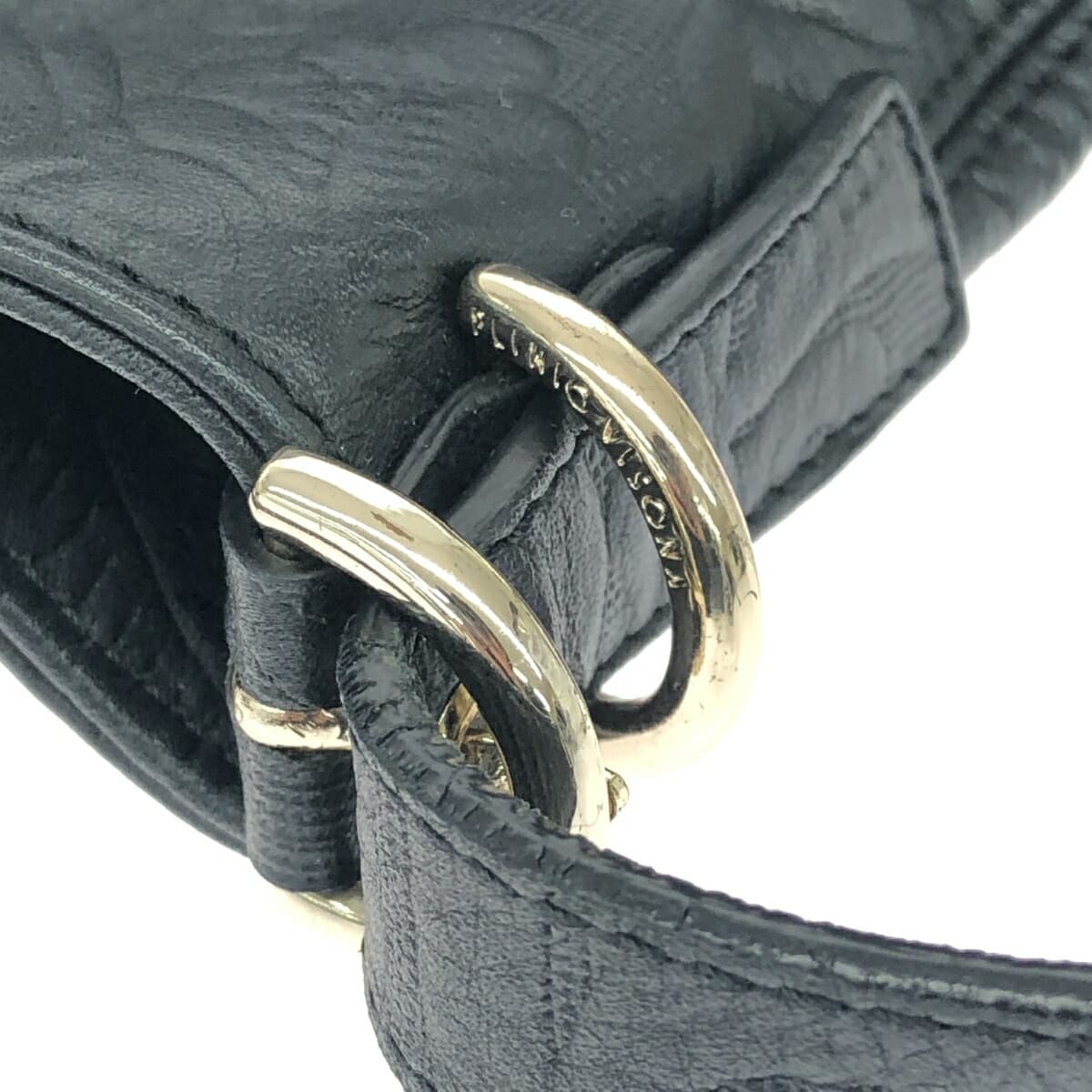 PLINIO VISONA 2WAY Bag - Embossed/Leather - Black - Women's 8