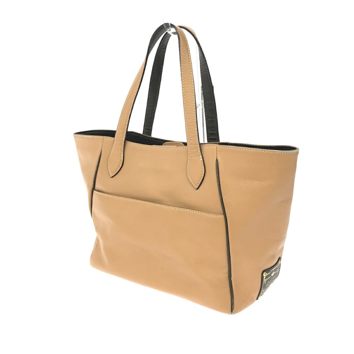 The Grand Hotel Water Fall by ADMJ / Tote Bag Leather Beige for Women 3