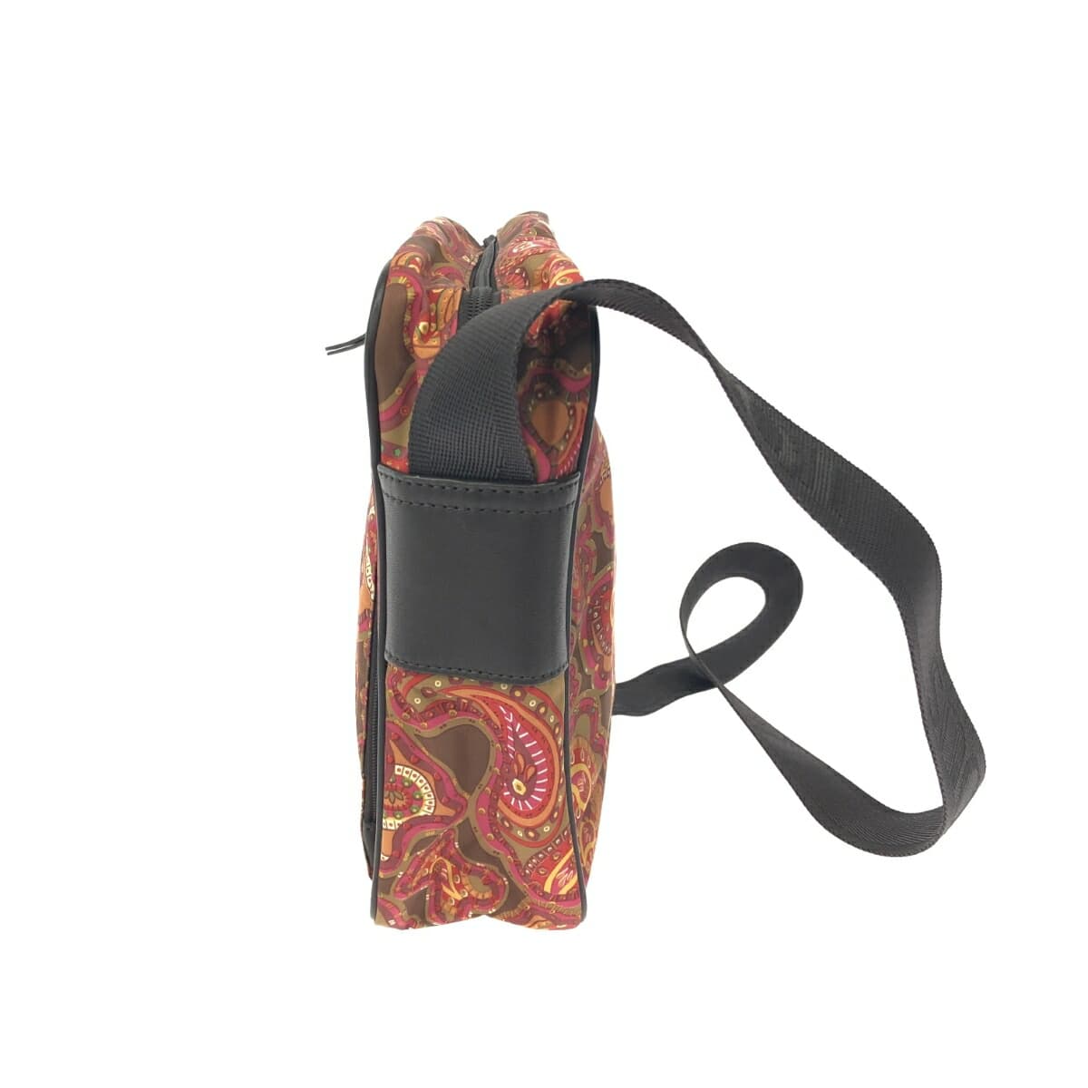 TOUS Shoulder Bag Good Condition Paisley/Bear/Nylon Brown Ladies 2