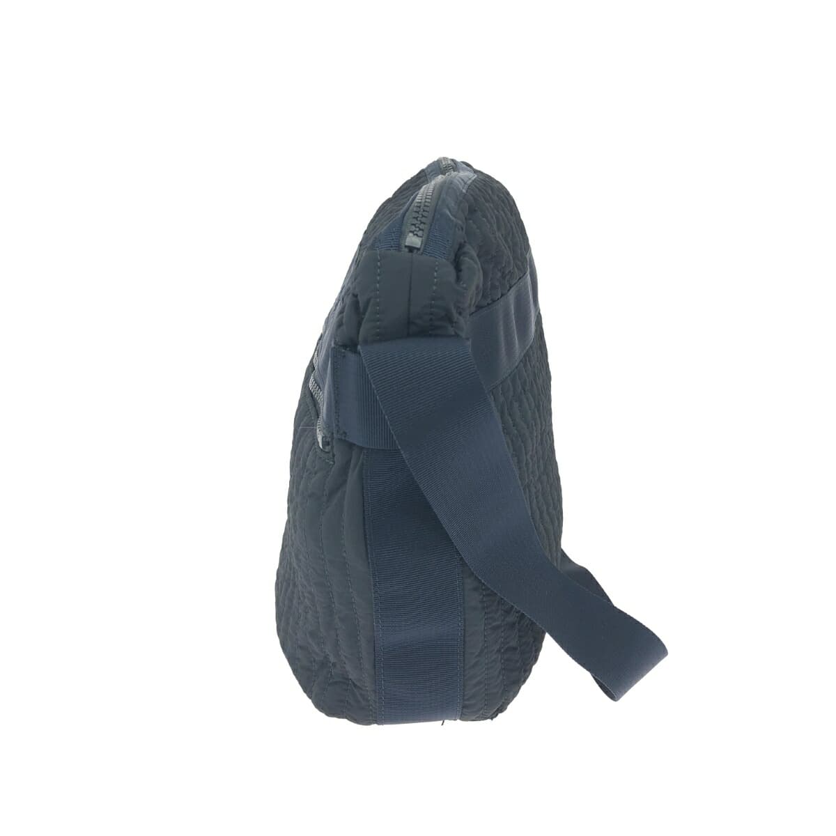 LACOSTE shoulder bag in good condition, logo embroidery/quilting/nylon, navy, unisex 2