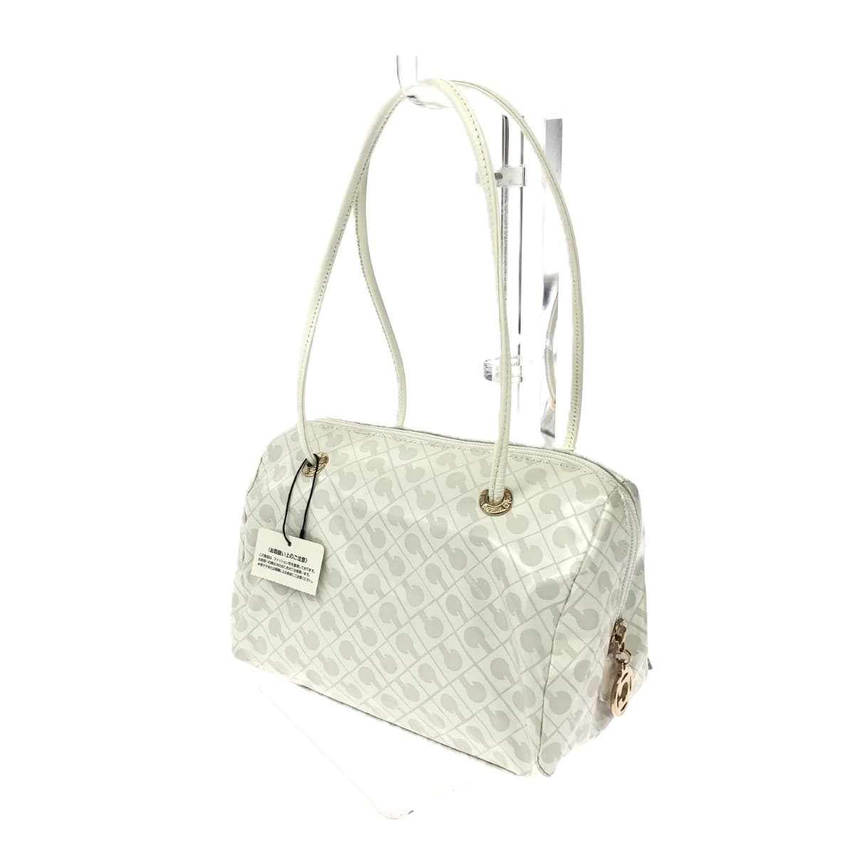 GHERARDINI Tote Bag in Excellent Condition Softy/Nylon White for Women 3