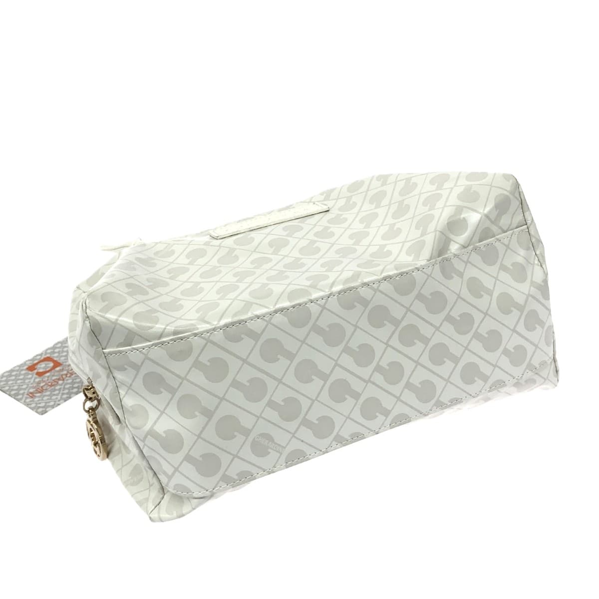 GHERARDINI Tote Bag in Excellent Condition Softy/Nylon White for Women 4