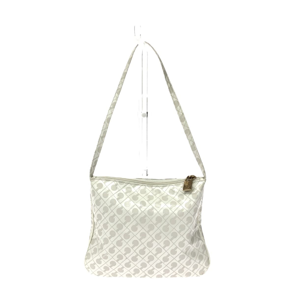 GHERARDINI One Shoulder Bag Softy/Nylon White Ladies