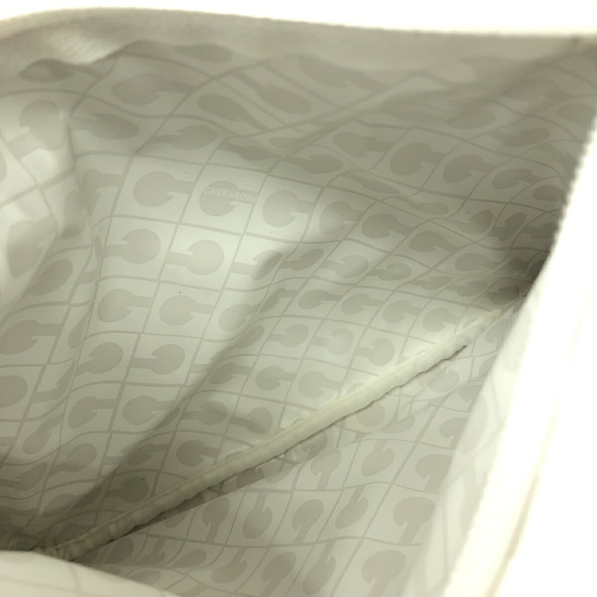 GHERARDINI One Shoulder Bag Softy/Nylon White Ladies 5