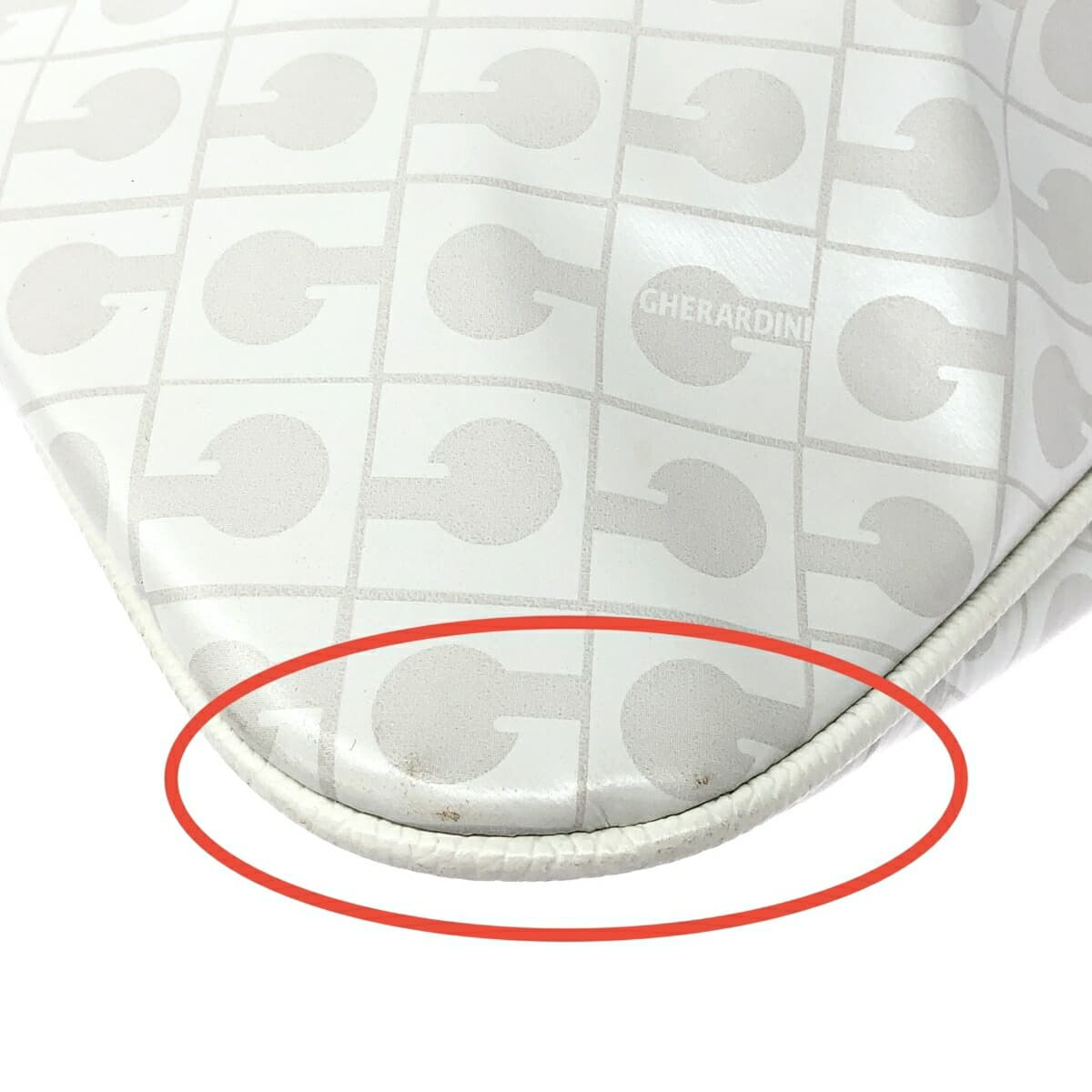 GHERARDINI One Shoulder Bag Softy/Nylon White Ladies 6