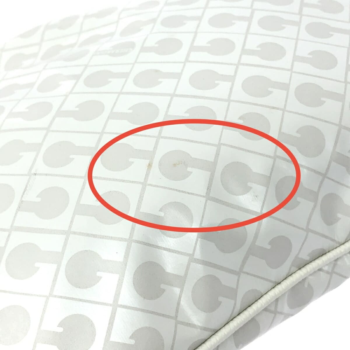 GHERARDINI One Shoulder Bag Softy/Nylon White Ladies 7