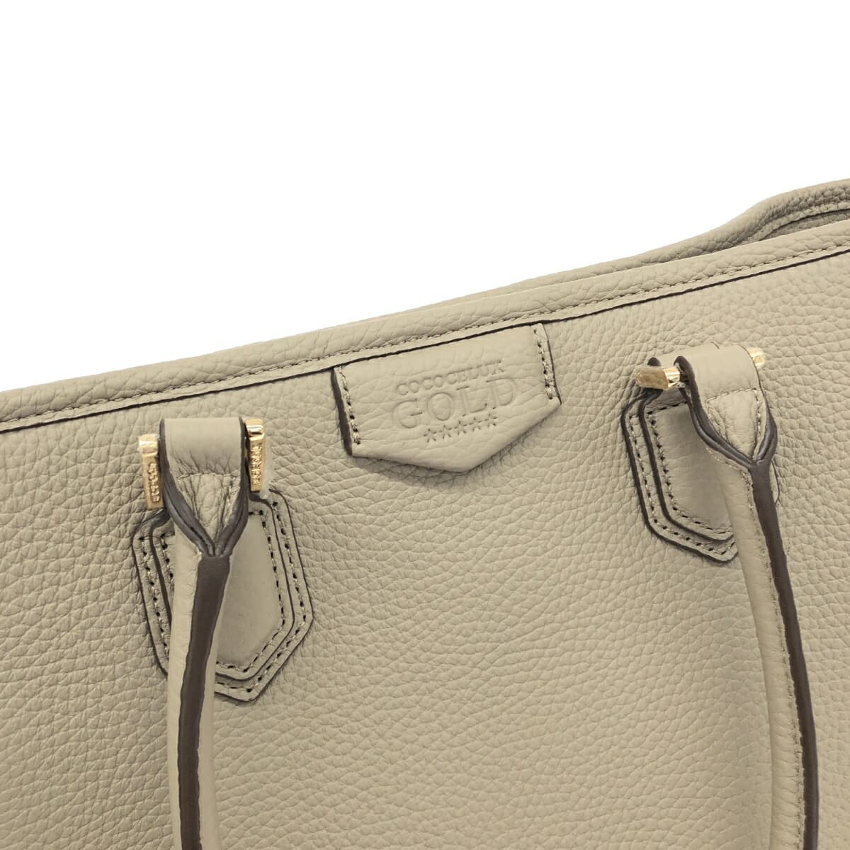 cococelux gold Coco Celux Gold / 2WAY bag like new leather 205DA0365 beige women's 5