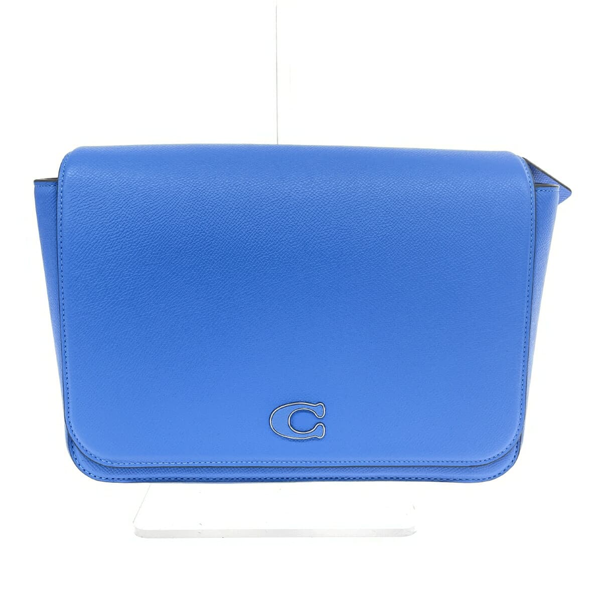 COACH Coach Shoulder Bag/Messenger Bag Excellent Condition Signature/Leather CJ843 Blue Ladies 2