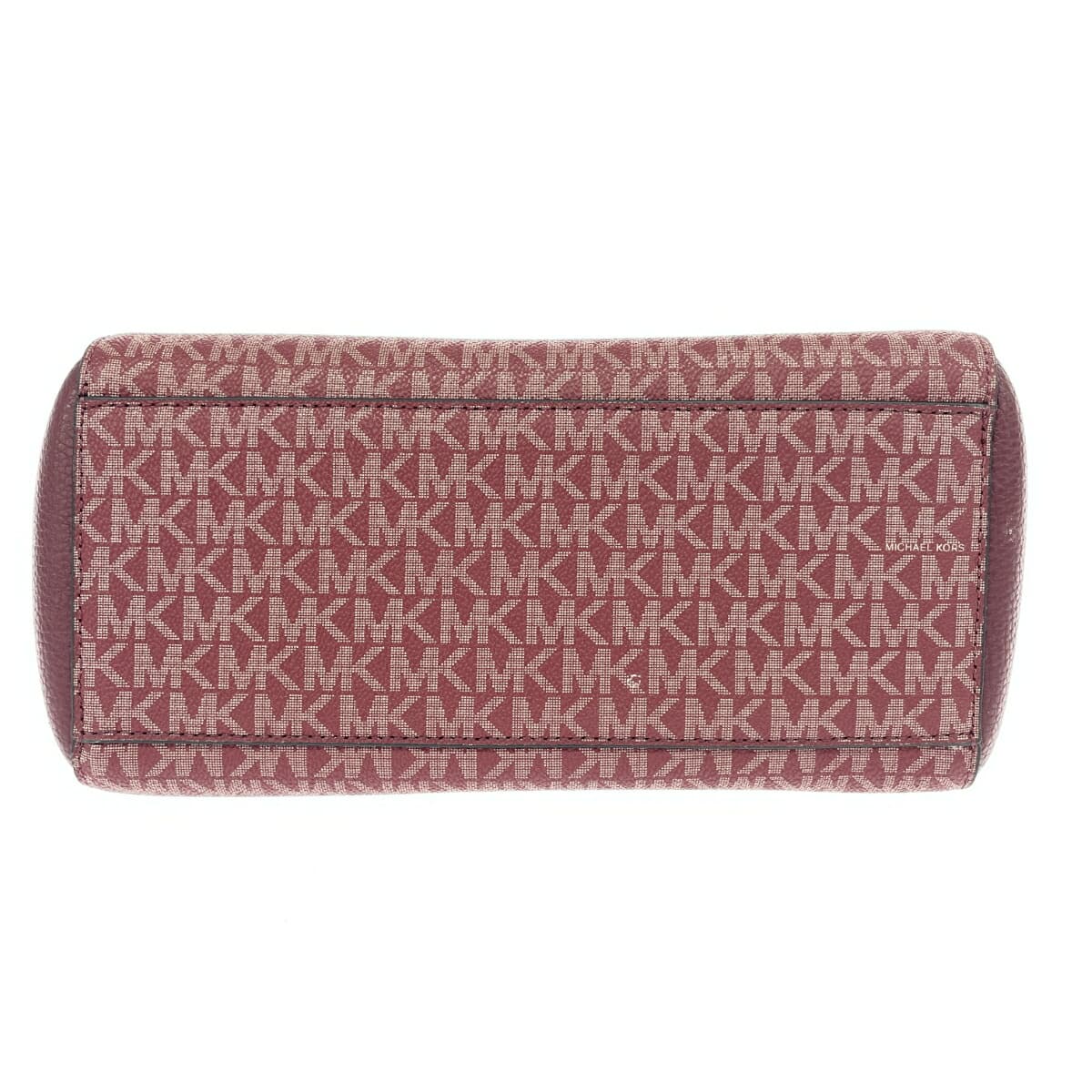 MICHAEL KORS Tote Bag Good Condition MK Monogram/PVC/Bordeaux Red Ladies 6