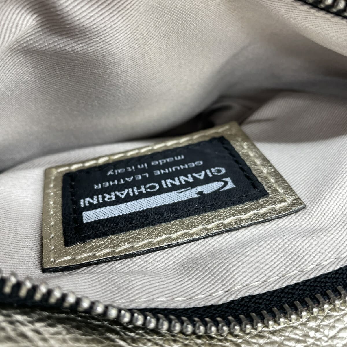 GIANNI CHIARINI Chain Shoulder Leather Gold Color Women's 5