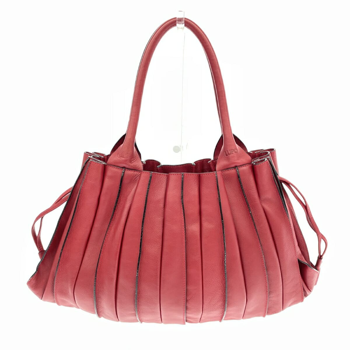LUPO Tote Bag Leather Red Women's
