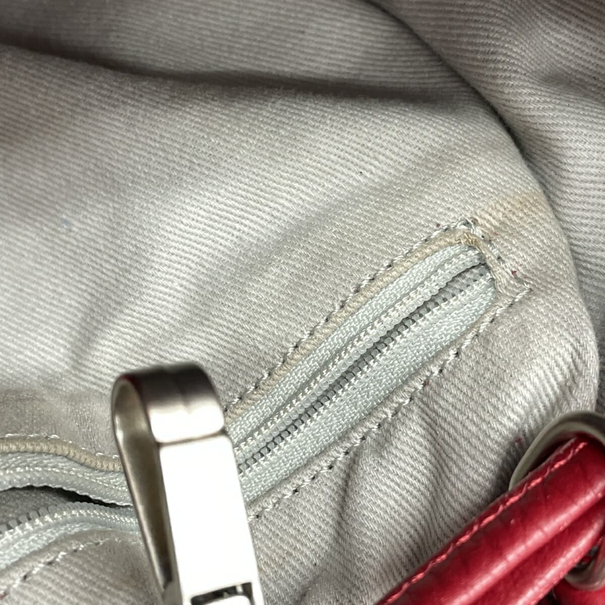 LUPO Tote Bag Leather Red Women's 7